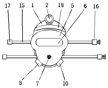 Safety helmet with protective mask for mining