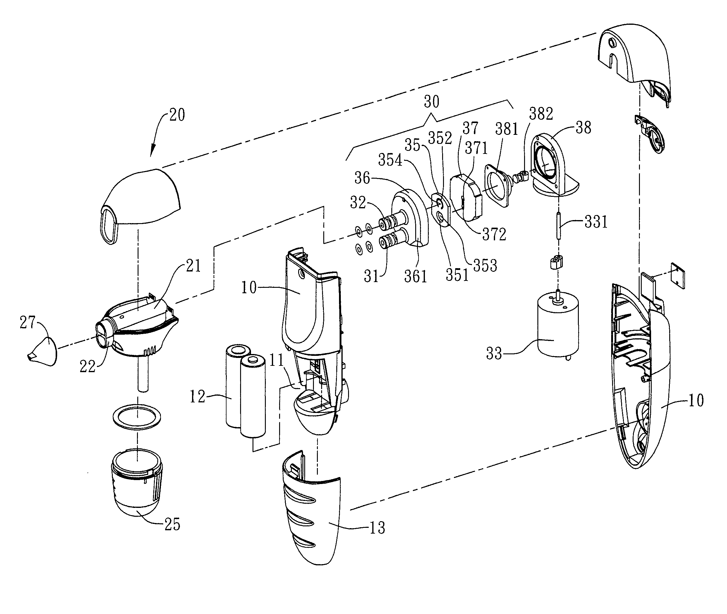 Combined nasal spray and aspirator device