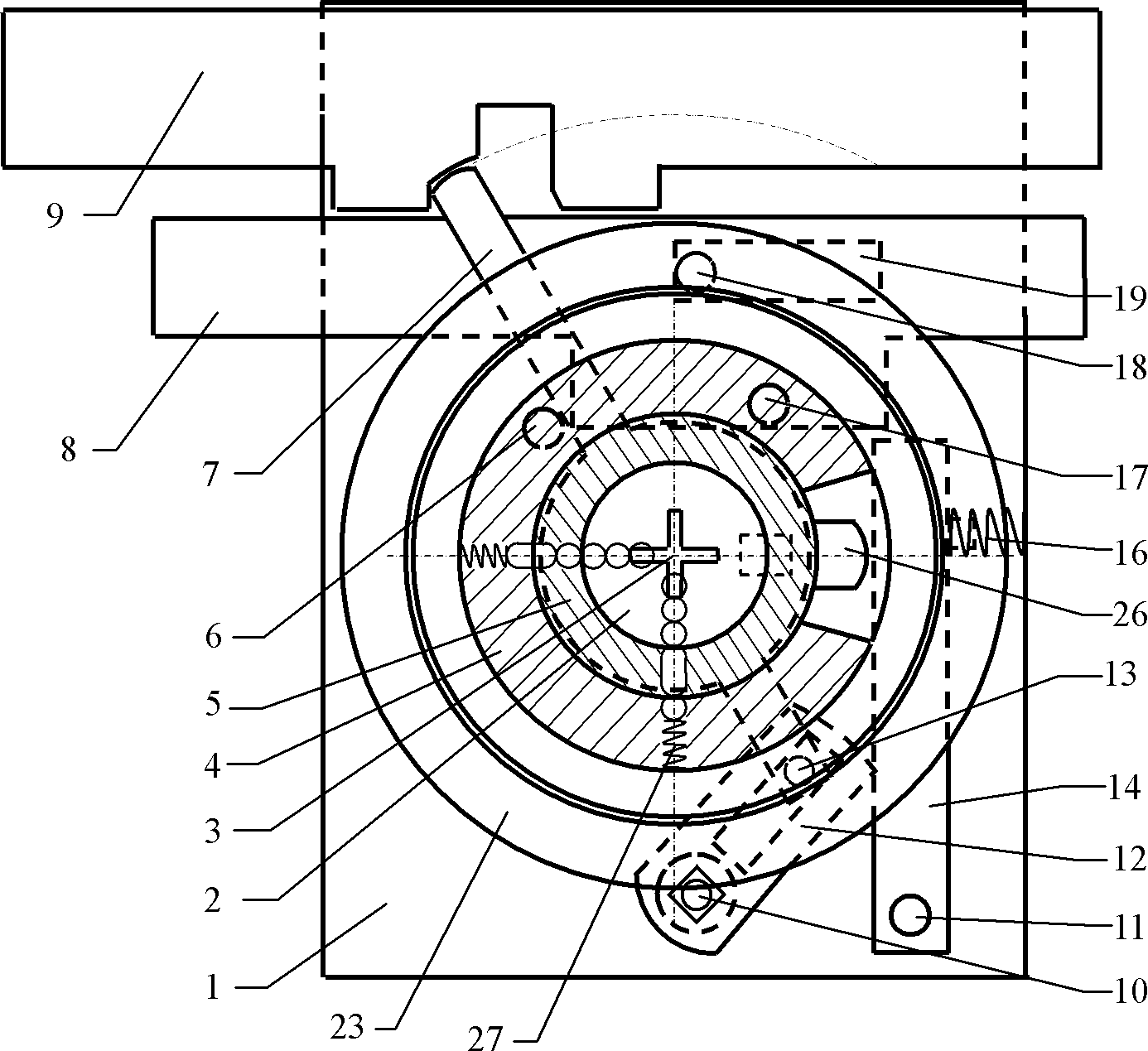 Dislocation drive-type cross mechanical anti-theft lock