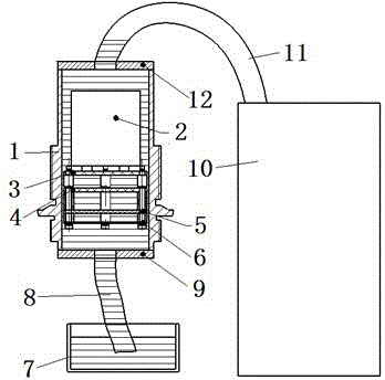 Filling and sealing method of mini-type missile-borne remote measuring device