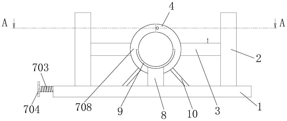 Fastening device for water pipe