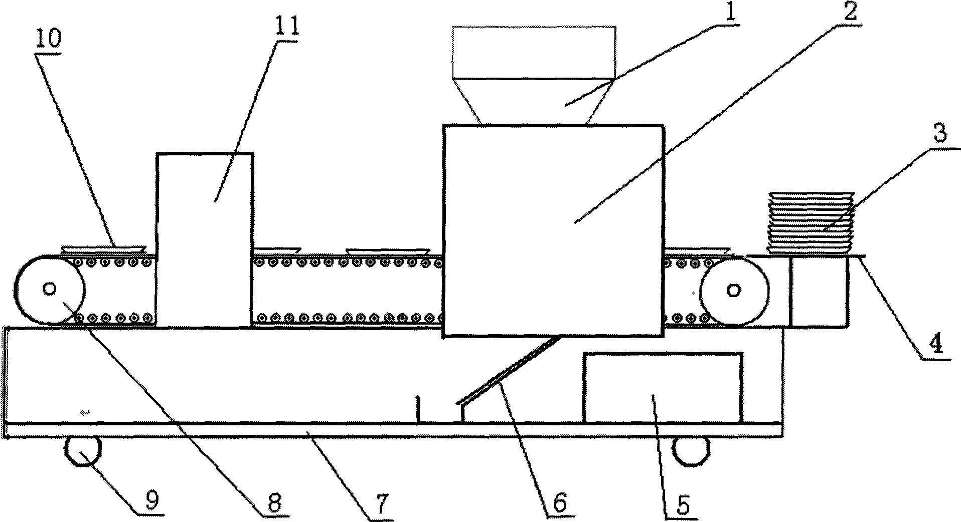 Mechanization rice spreading device