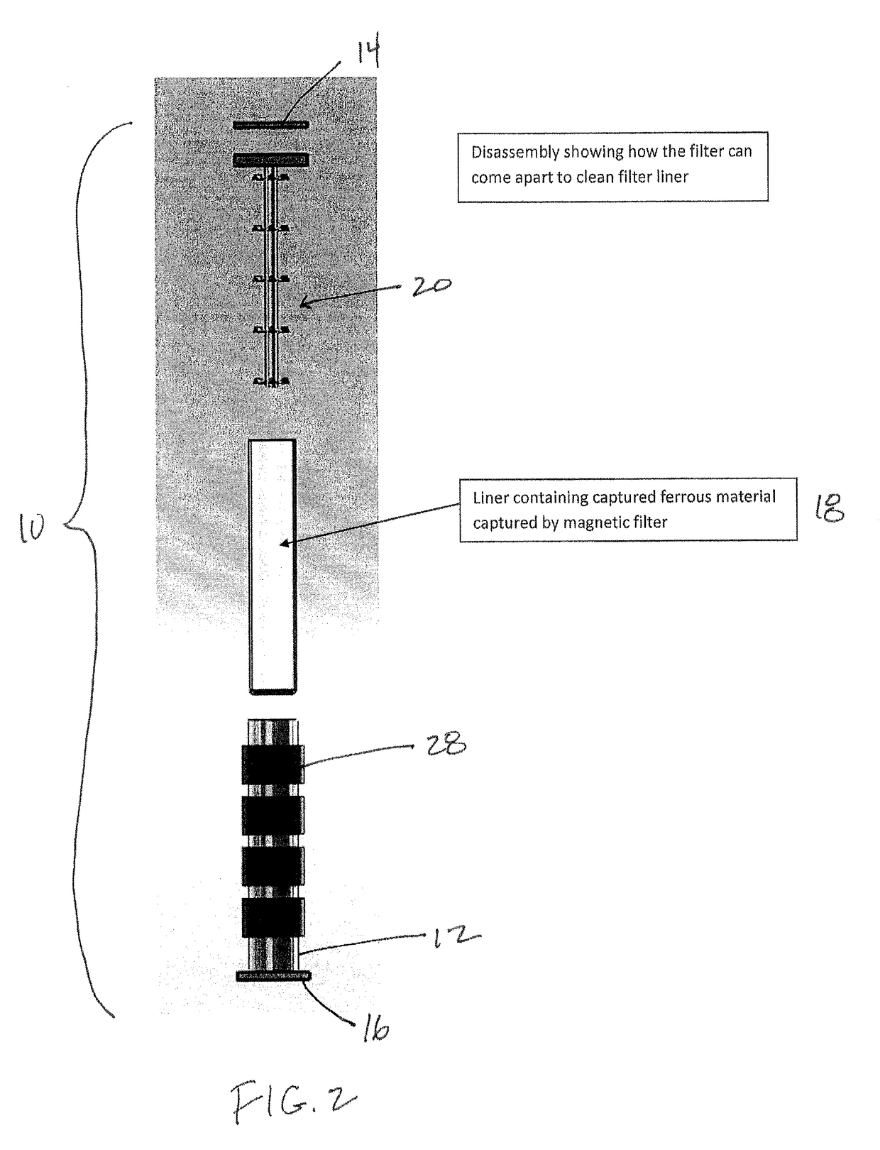 Filter Element With Magnetic Array