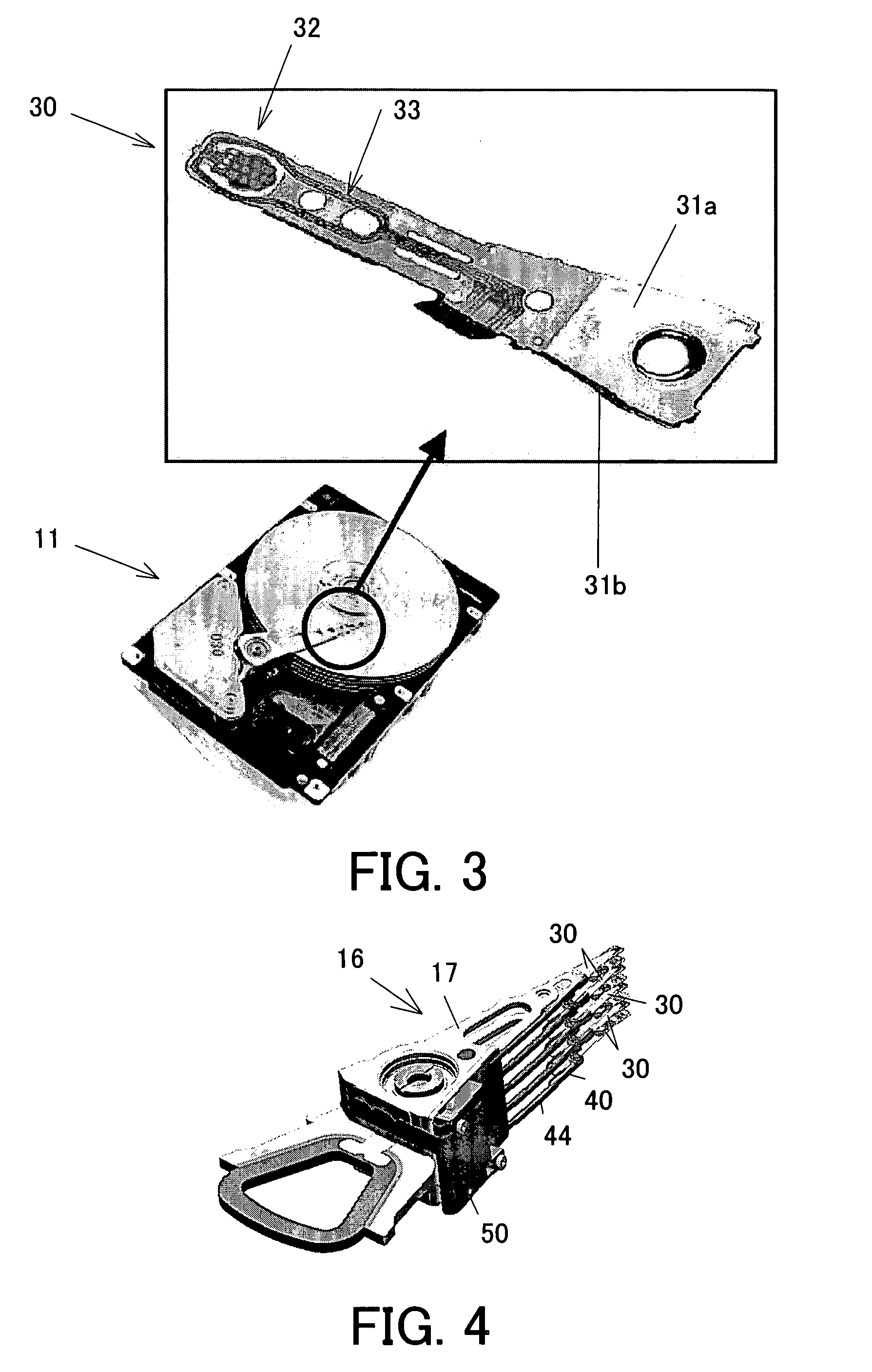 Disc drive actuator assembly with trunk flexible printed circuit board damping configuration