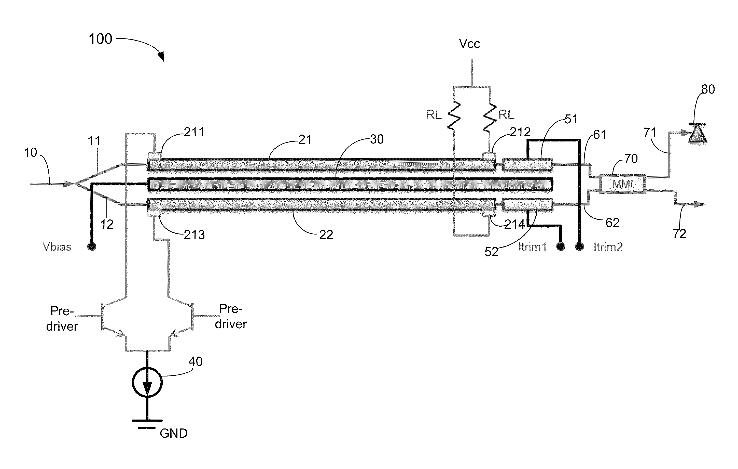 MZM linear driver for silicon photonics