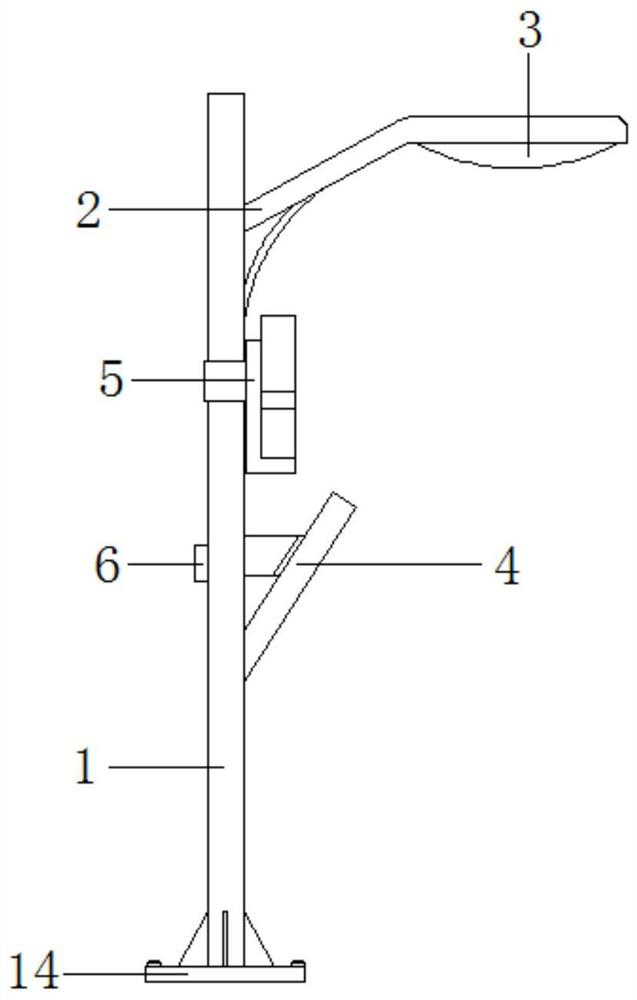 5G-based multi-scene application street lamp with broadcasting function