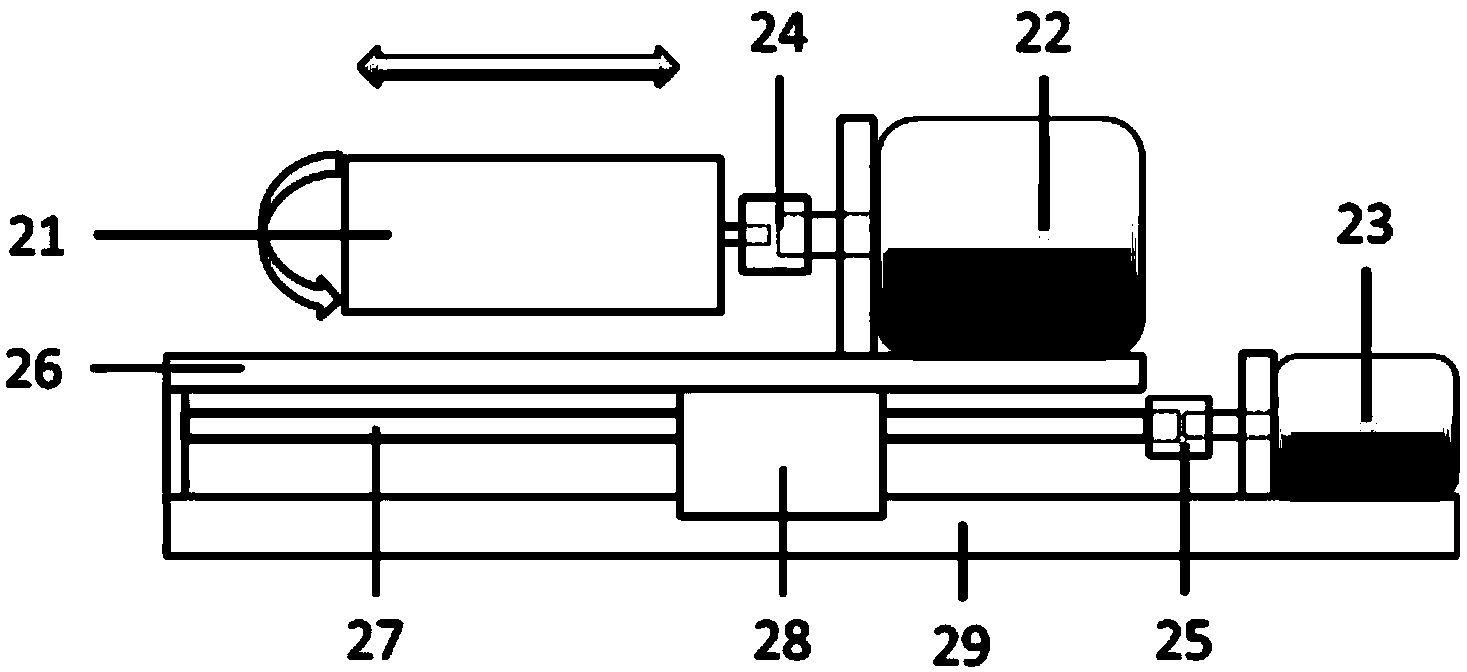 Nano-fiber covering yarn electrostatic spinning device and application thereof