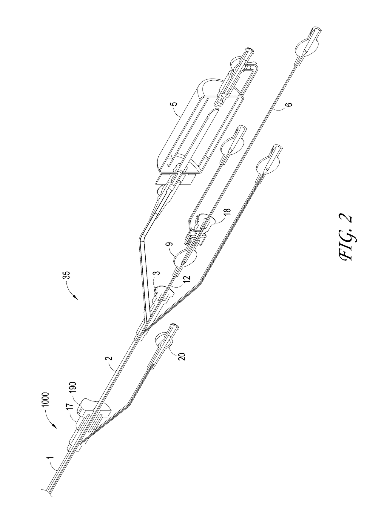 Axial lengthening thrombus capture system