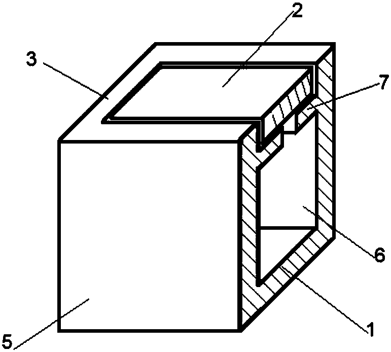 Cleanable water-permeable hollow kerb for receiving runoff