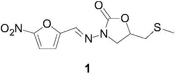 Preparation process of anti-infective drug nifuratel