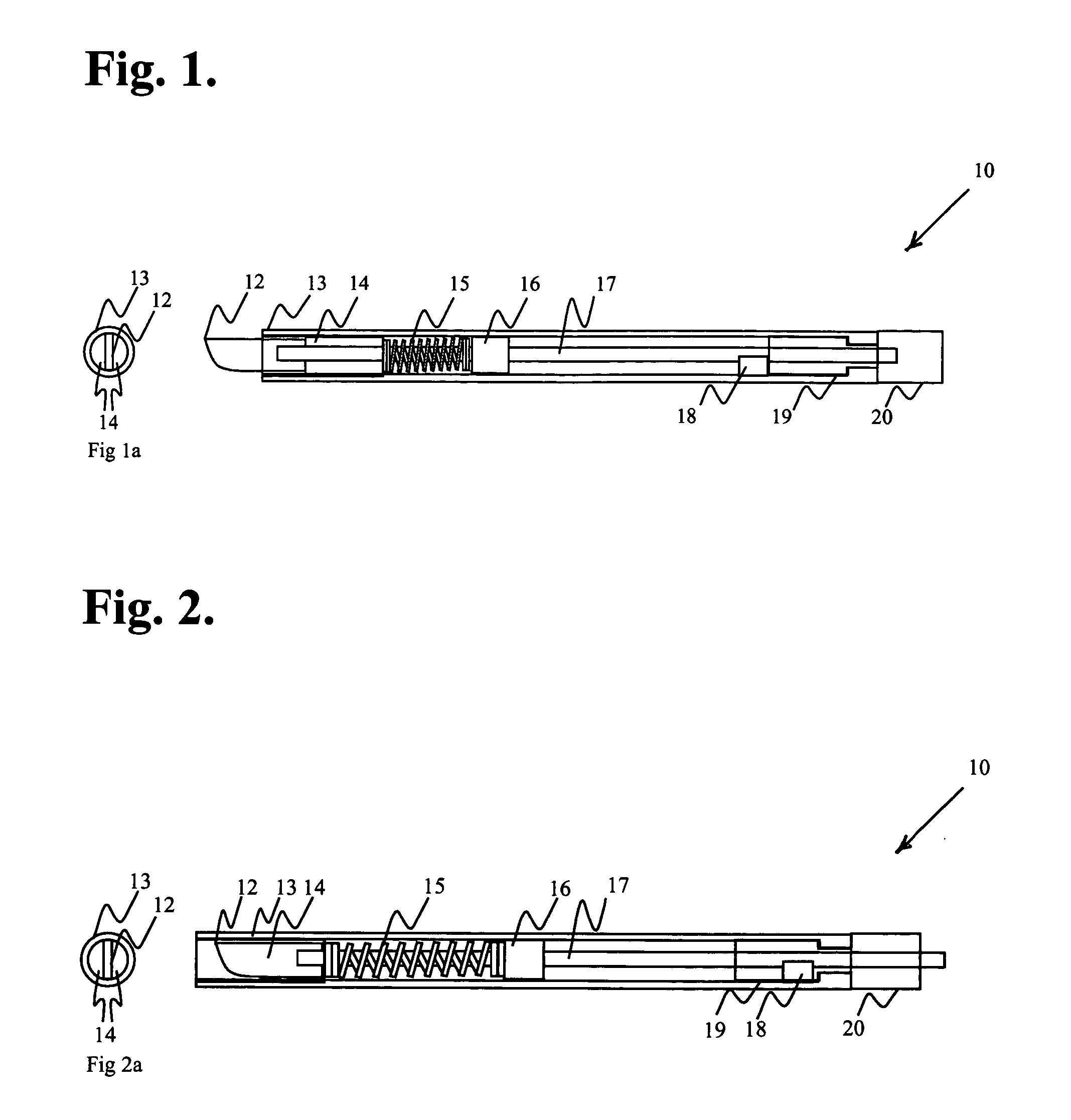 Single use, self-contained twist resistant surgical knife