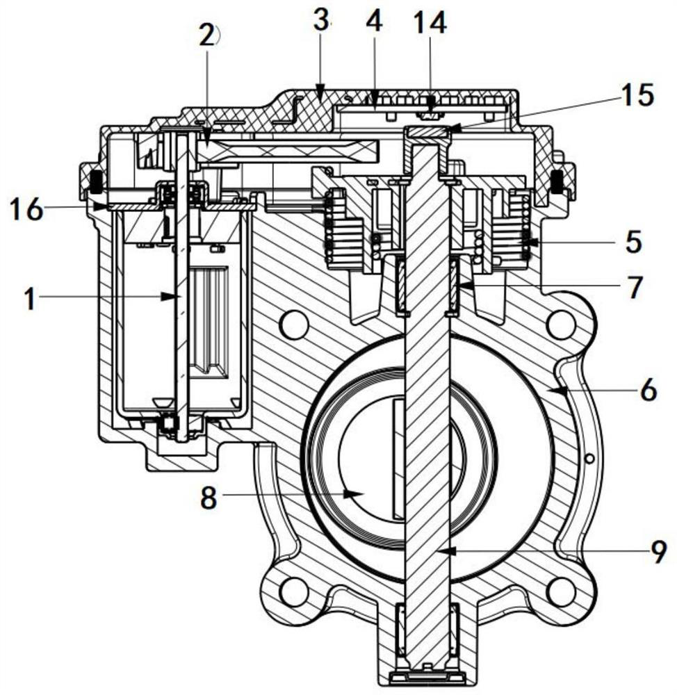 Leakage-proof butterfly valve for new energy fuel cell vehicle