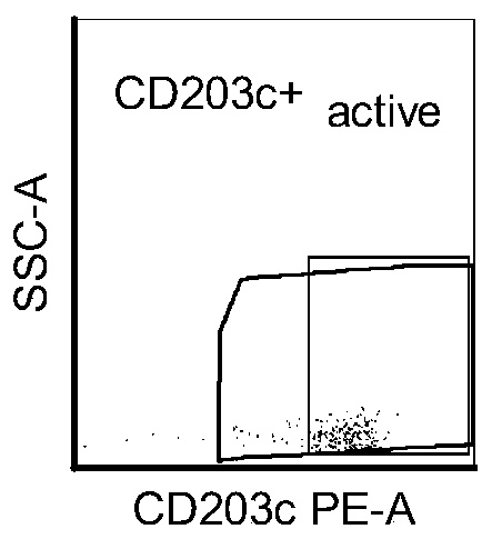 Test method for basophilic granulocyte activation and degranulation