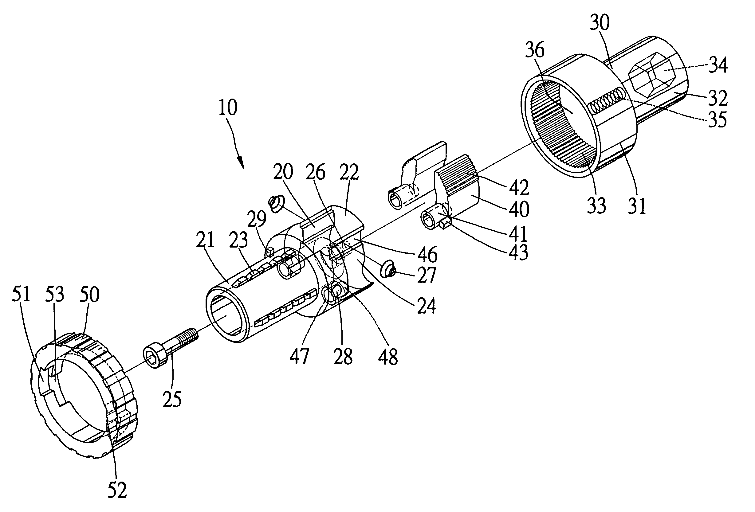 Selective one-way bit-driving apparatus