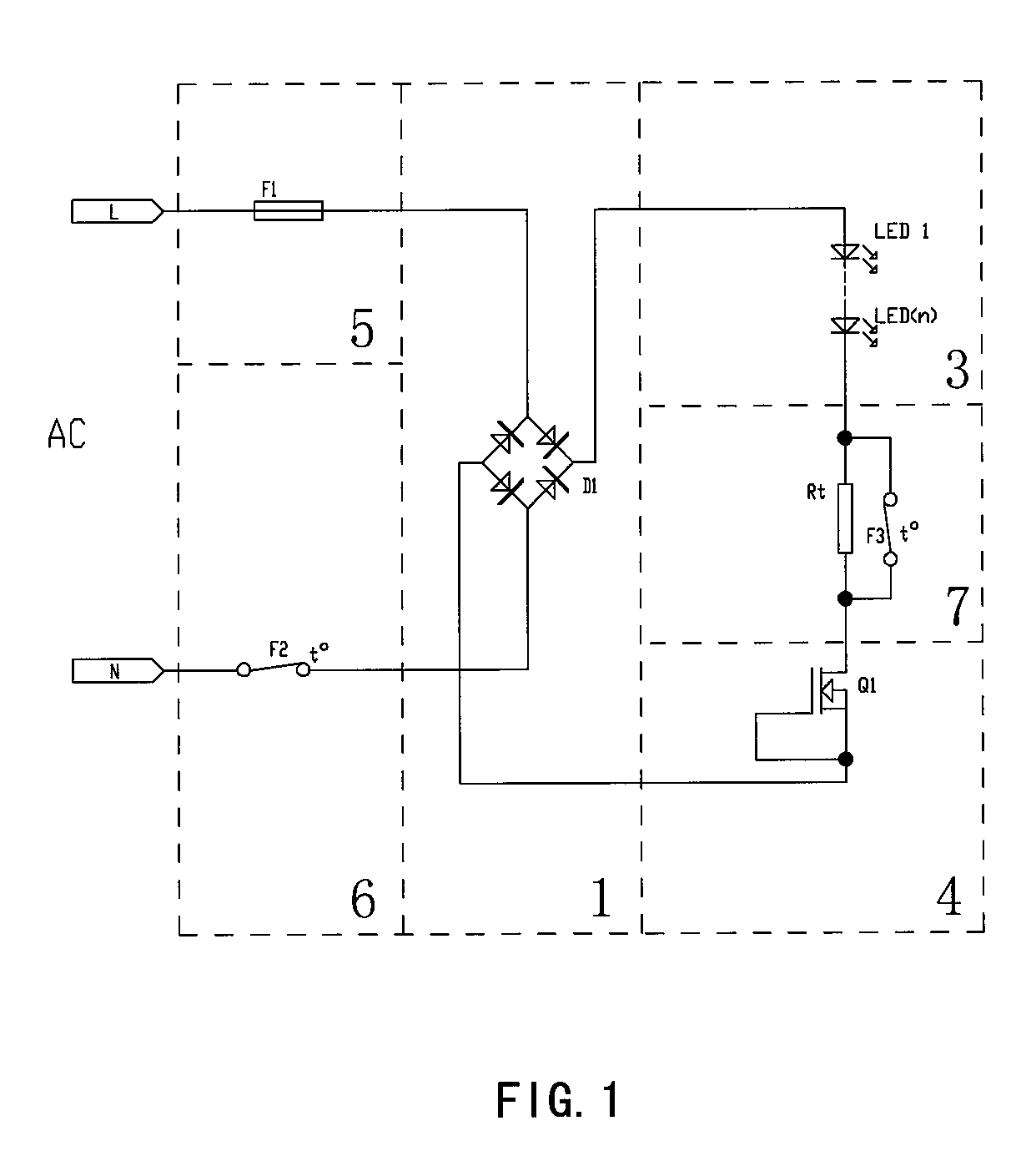 LED lamp control circuit