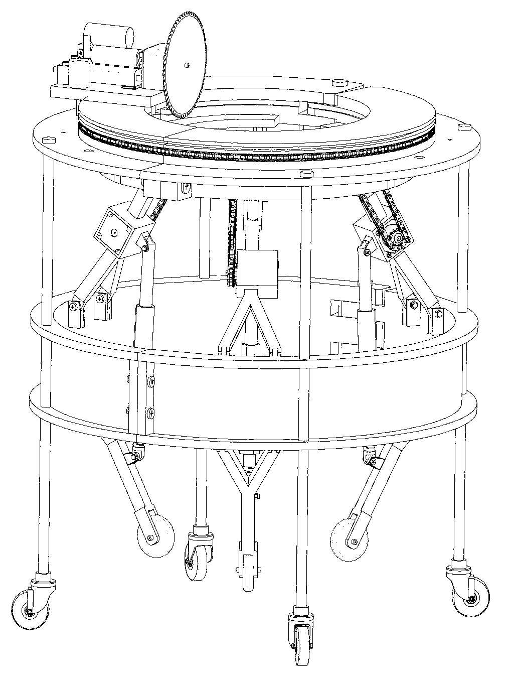 Automatic pruning device for poplars