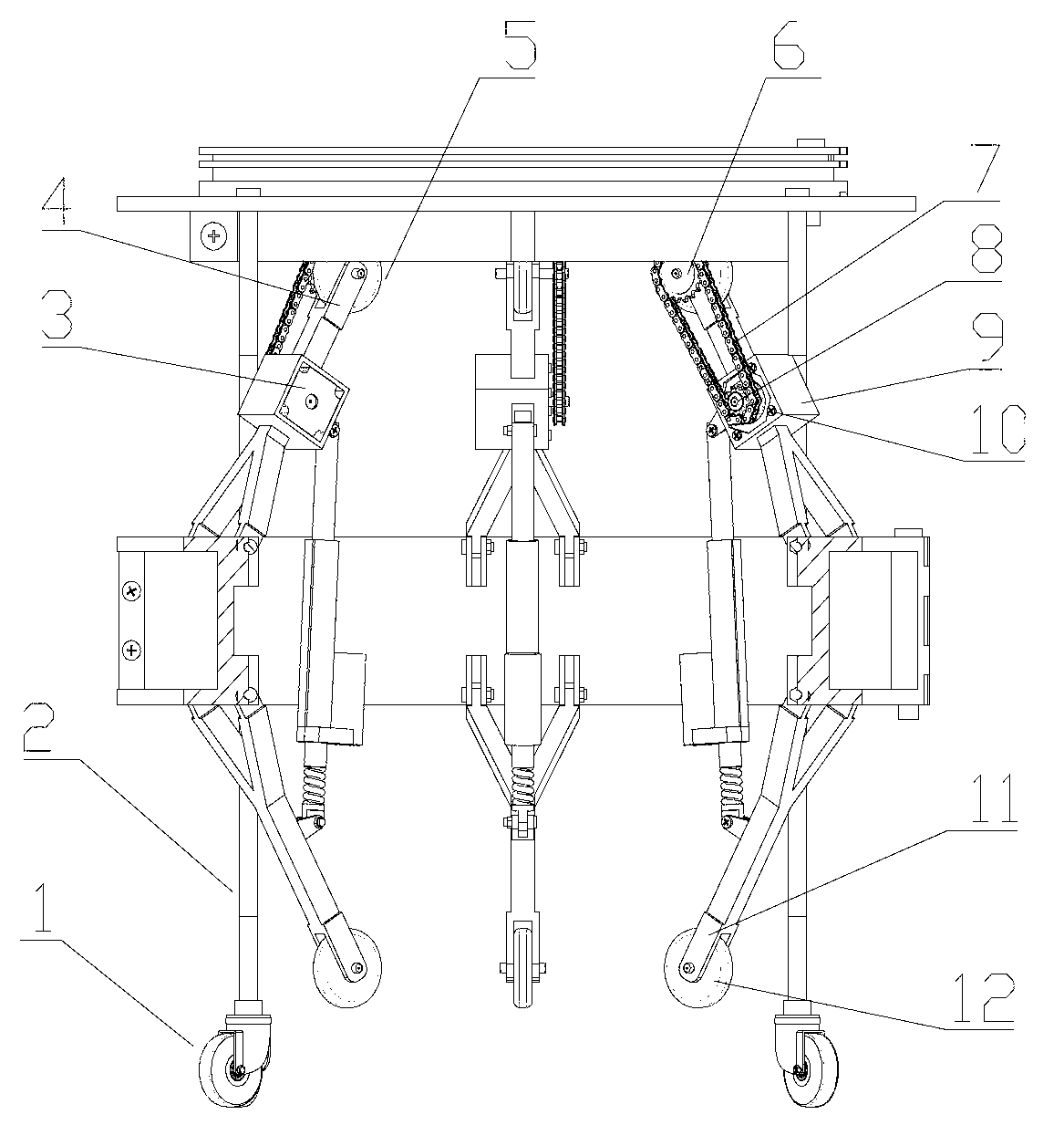 Automatic pruning device for poplars