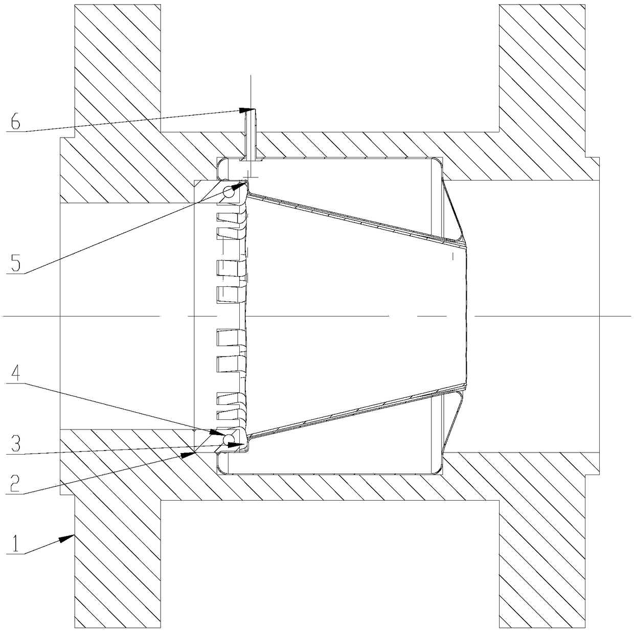 Convergent divergent spout regulating valve