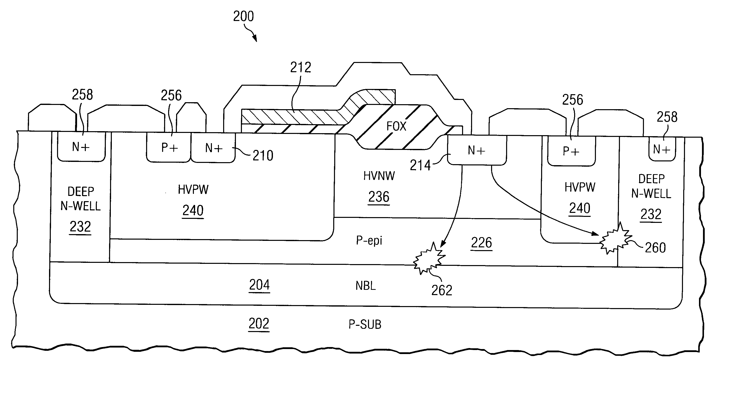 Ldmos device with isolation guard rings