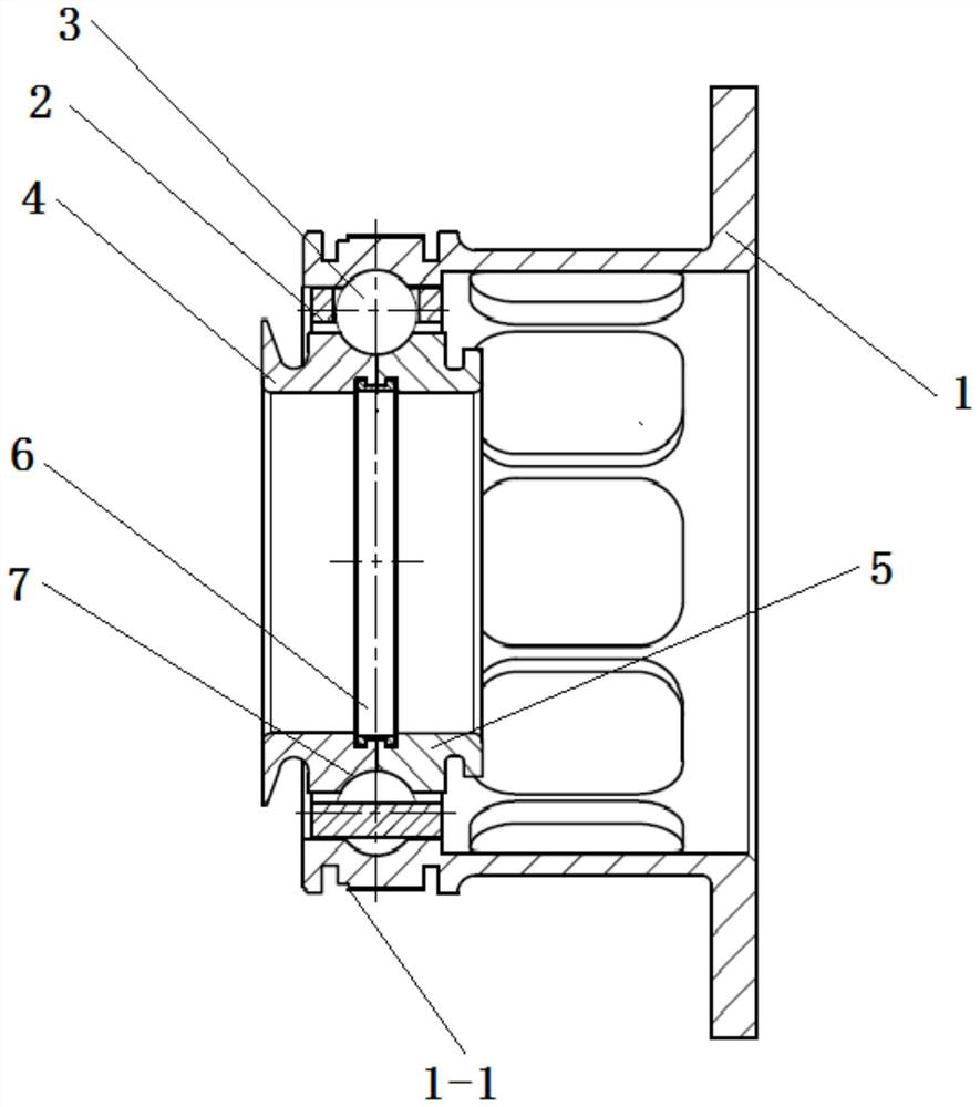 High-speed angular contact bearing