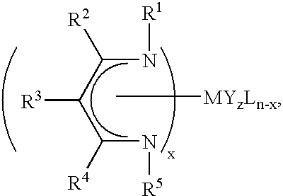 Unsymmetrical ligand sources, reduced symmetry metal-containing compounds, and systems and methods including same