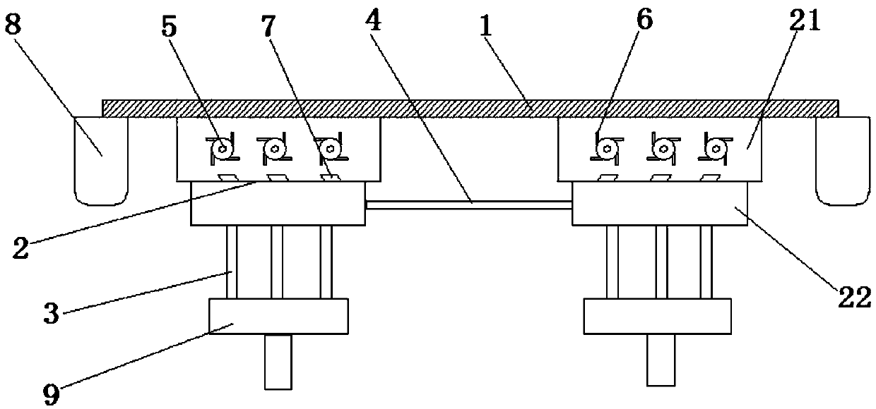 Rolling mill strip machining blowing device