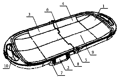 Folding deformable electronic scale