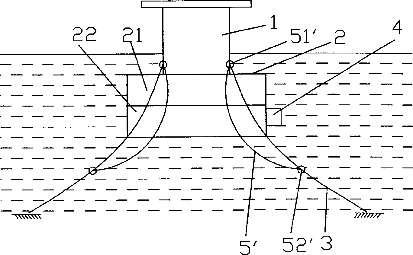 Floating platform on sea with refuge device