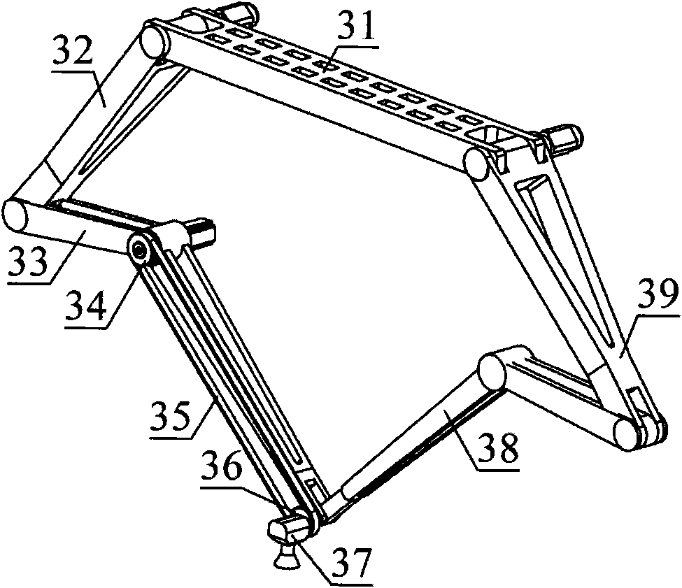 Vehicle painting hybrid rotor based on spatial and planar parallel mechanism with three degrees of freedom