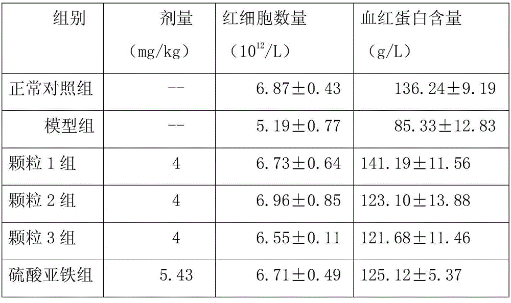 Astragalus polysaccharide-angelica polysaccharide composition iron supplement as well as preparation method and application