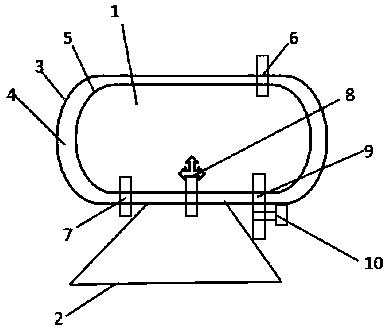 Convenient-to-clean solar energy heat insulation water tank