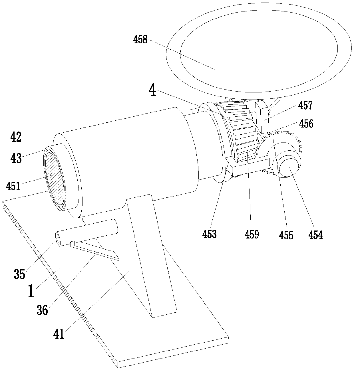 Adjustment seat for satellite signal receiver