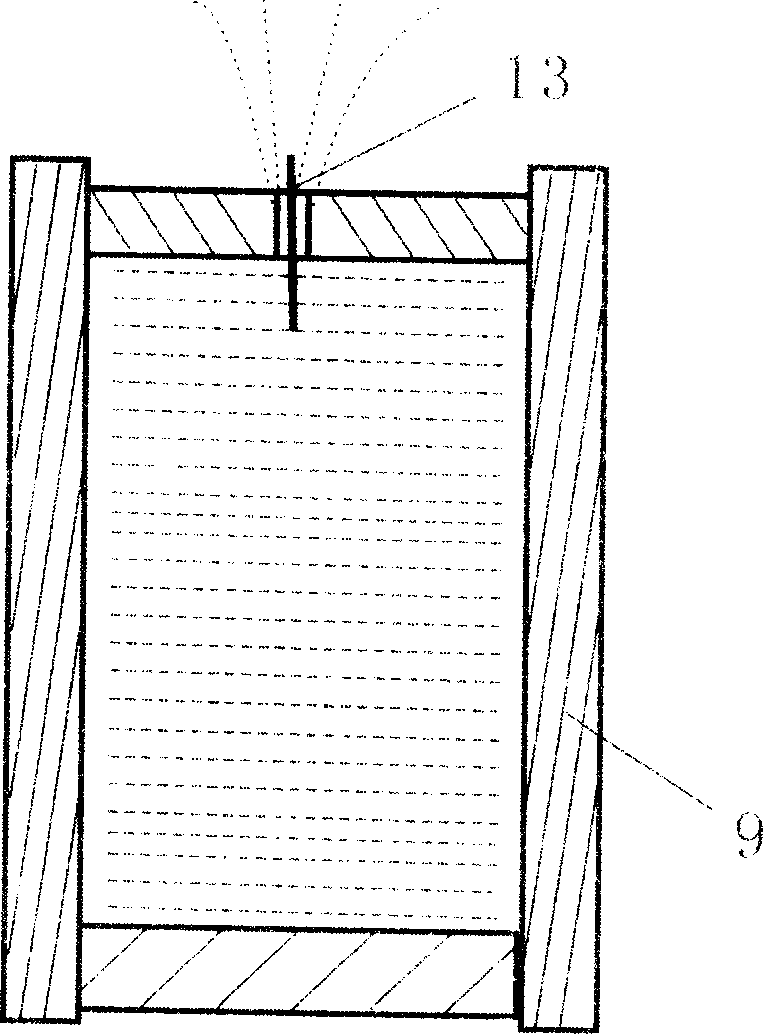 Combined fireworks with fire wheel pattern