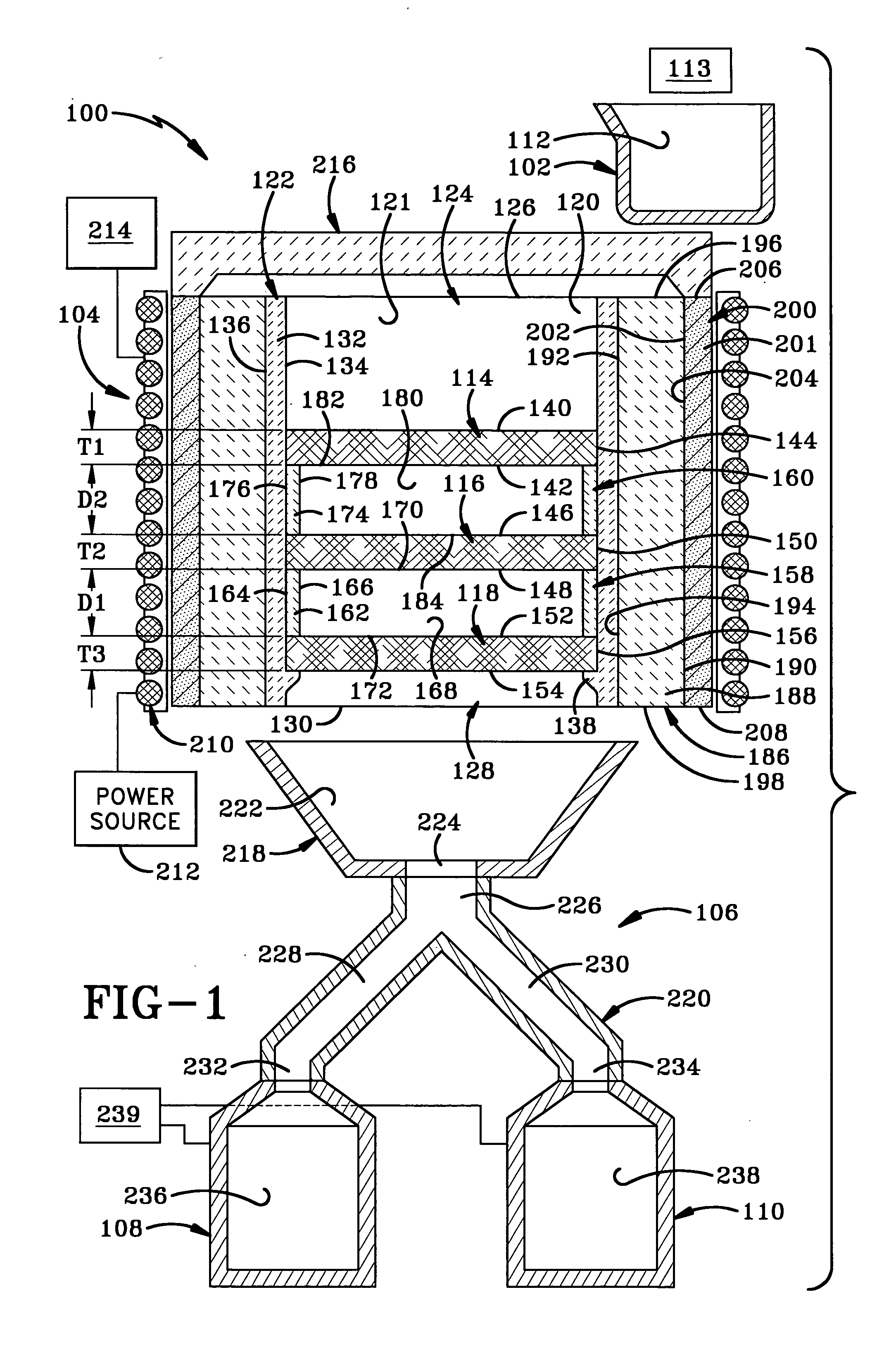 Direct casting utilizing stack filtration