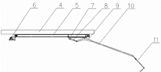 Molten iron tank slag removal system and method