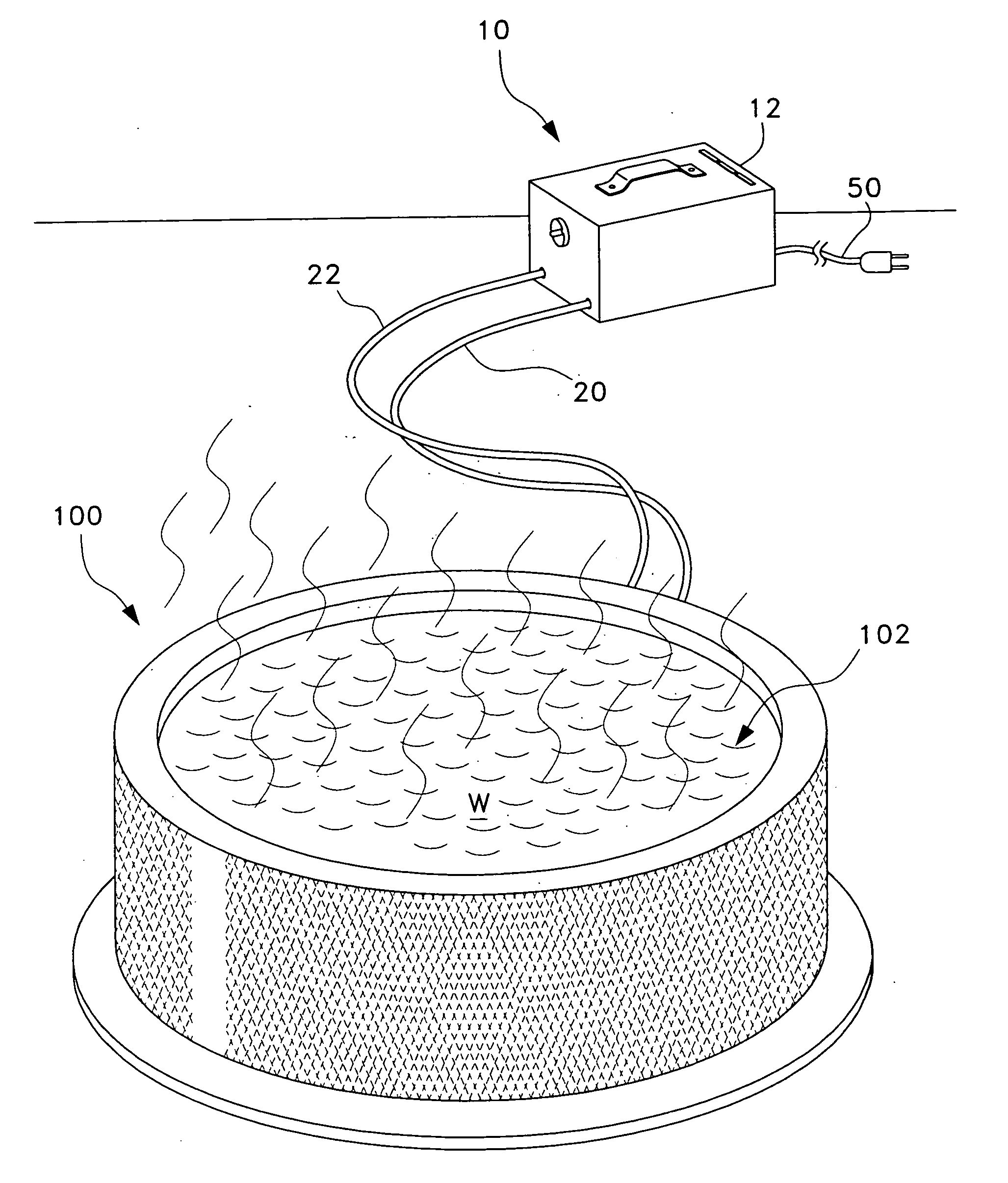 Portable spa heater