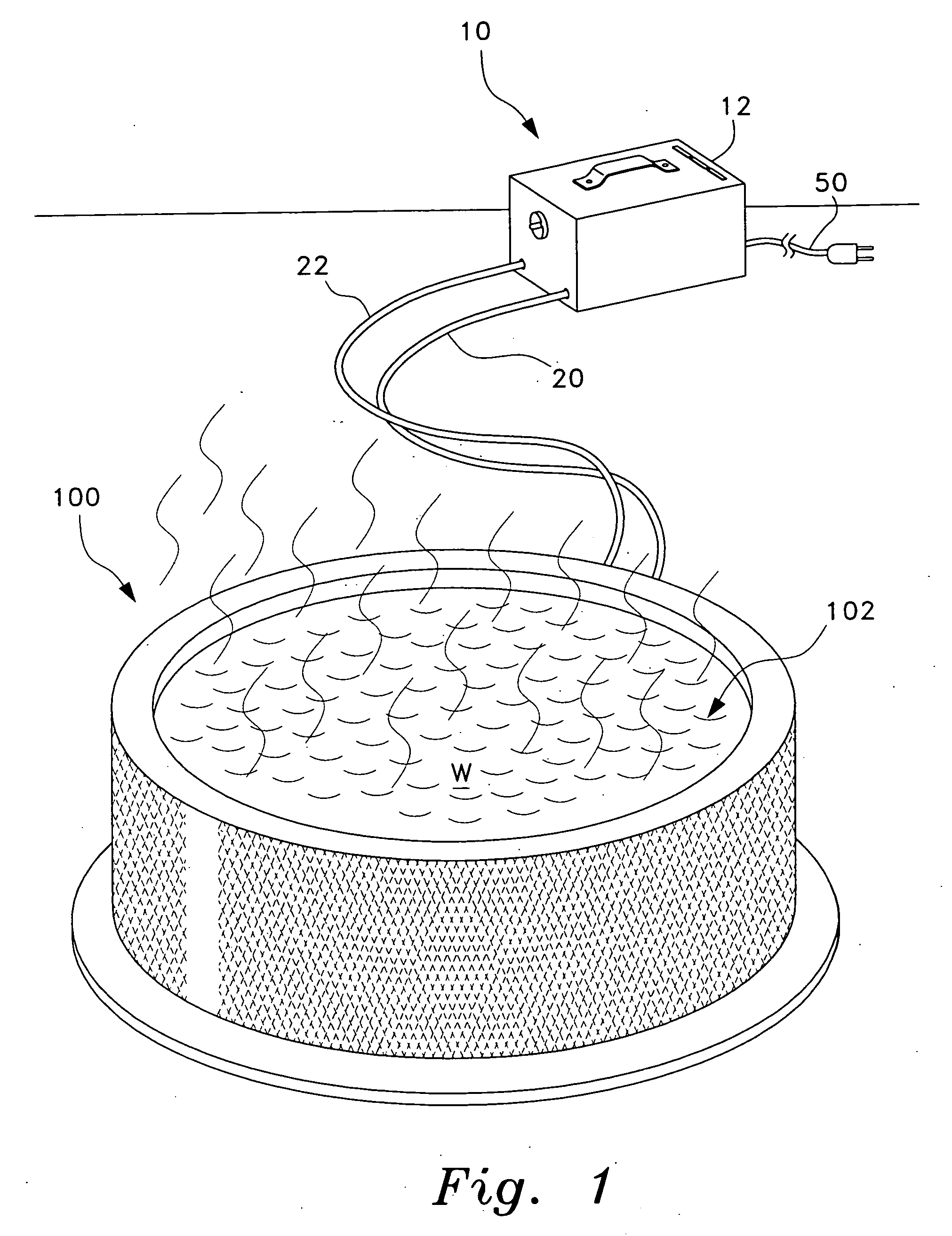 Portable spa heater