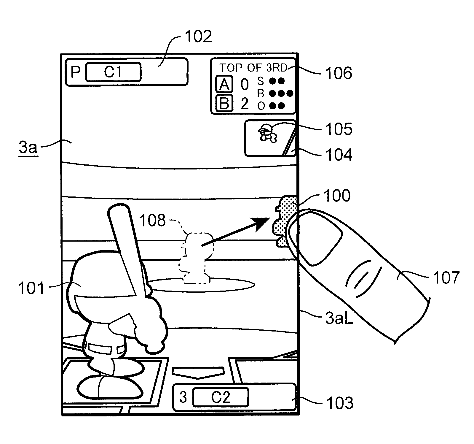 Game device which recognizes and replaces a substitution object participating in a competition game in a virtual space