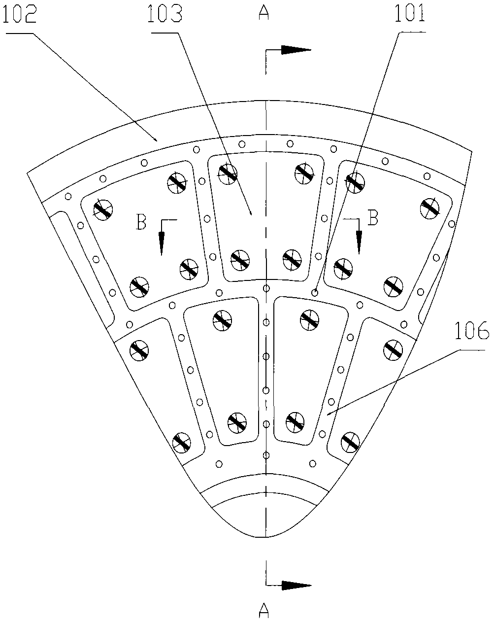 Method and structure for crushing low-temperature materials