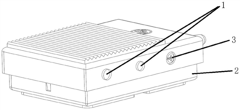 Foot switch mistaken stepping prevention method and foot switch capable of preventing mistaken stepping