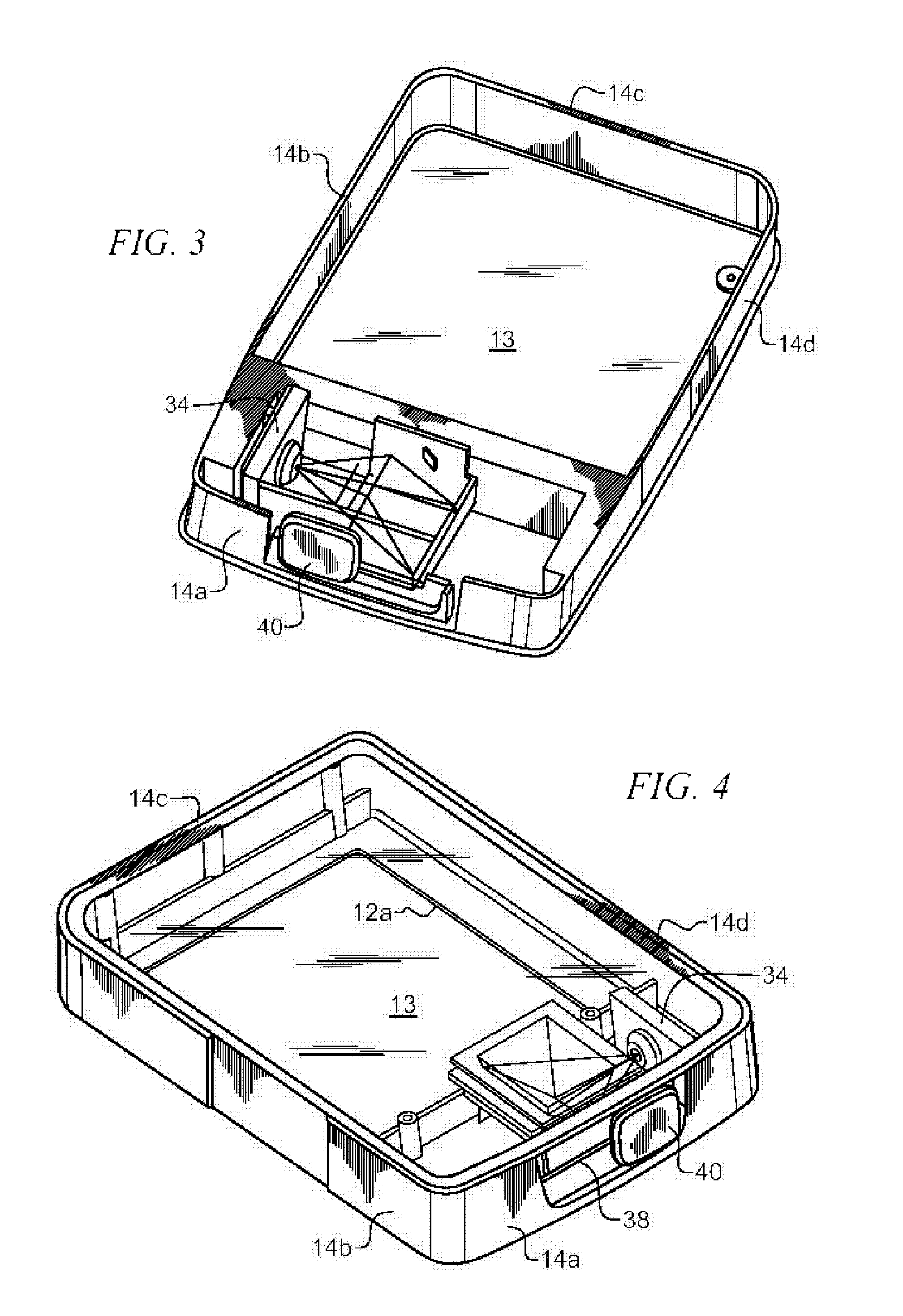 Magnifier having slideably mounted camera