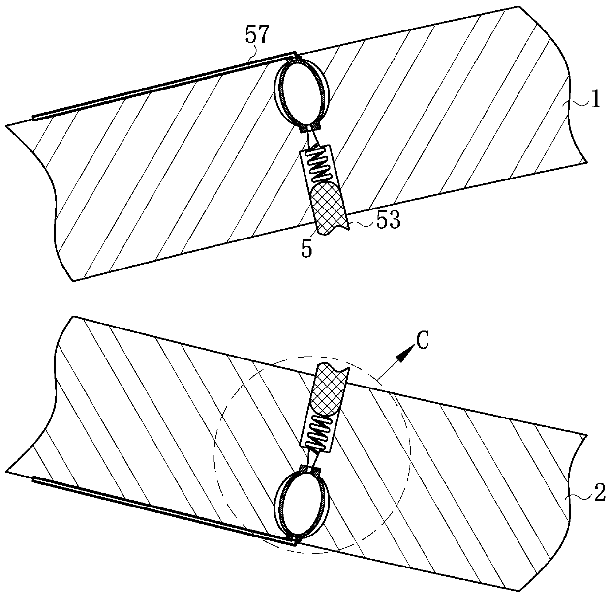 Gauze edge cutting device with positioning function