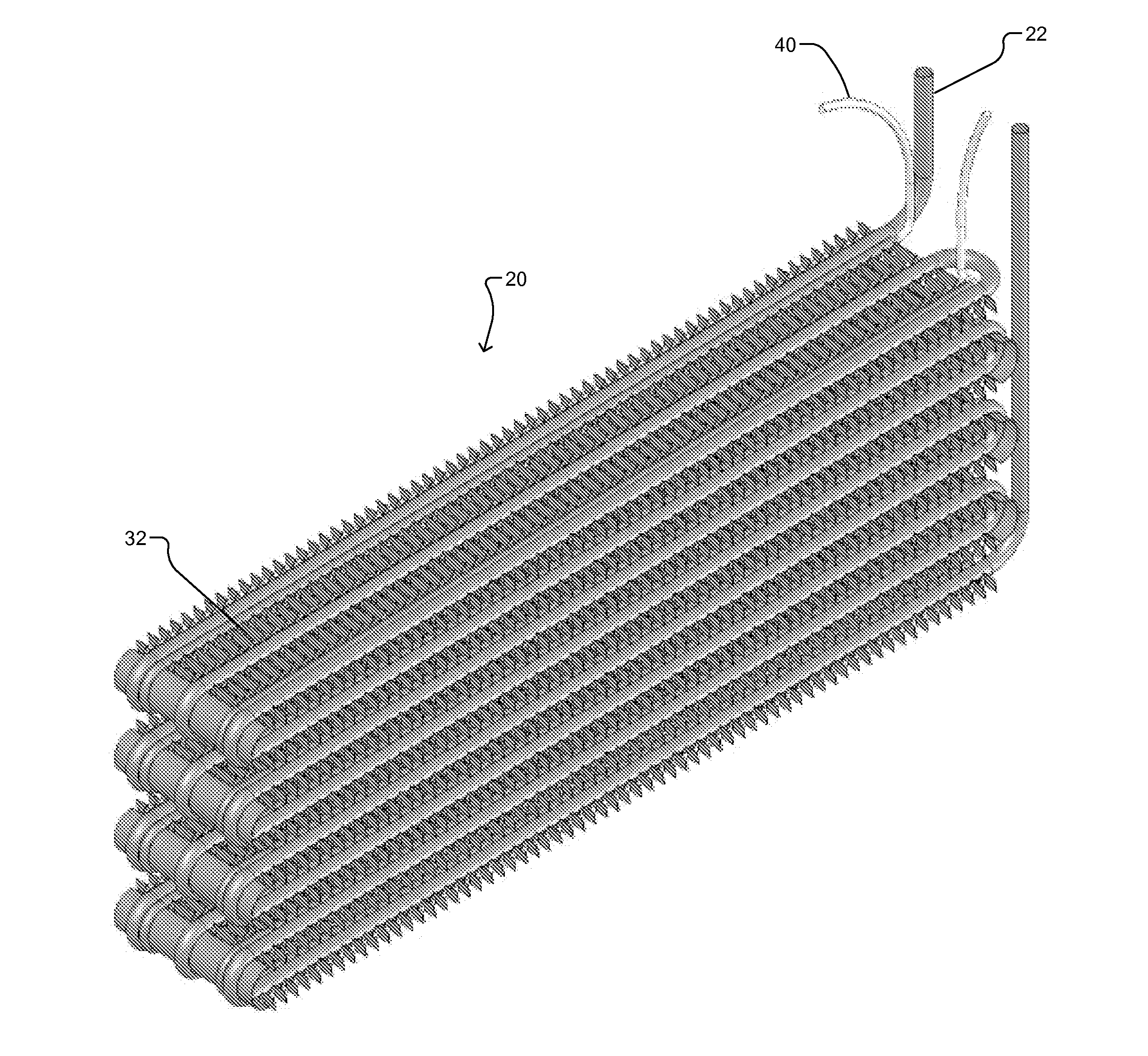 Integral evaporator and defrost heater system