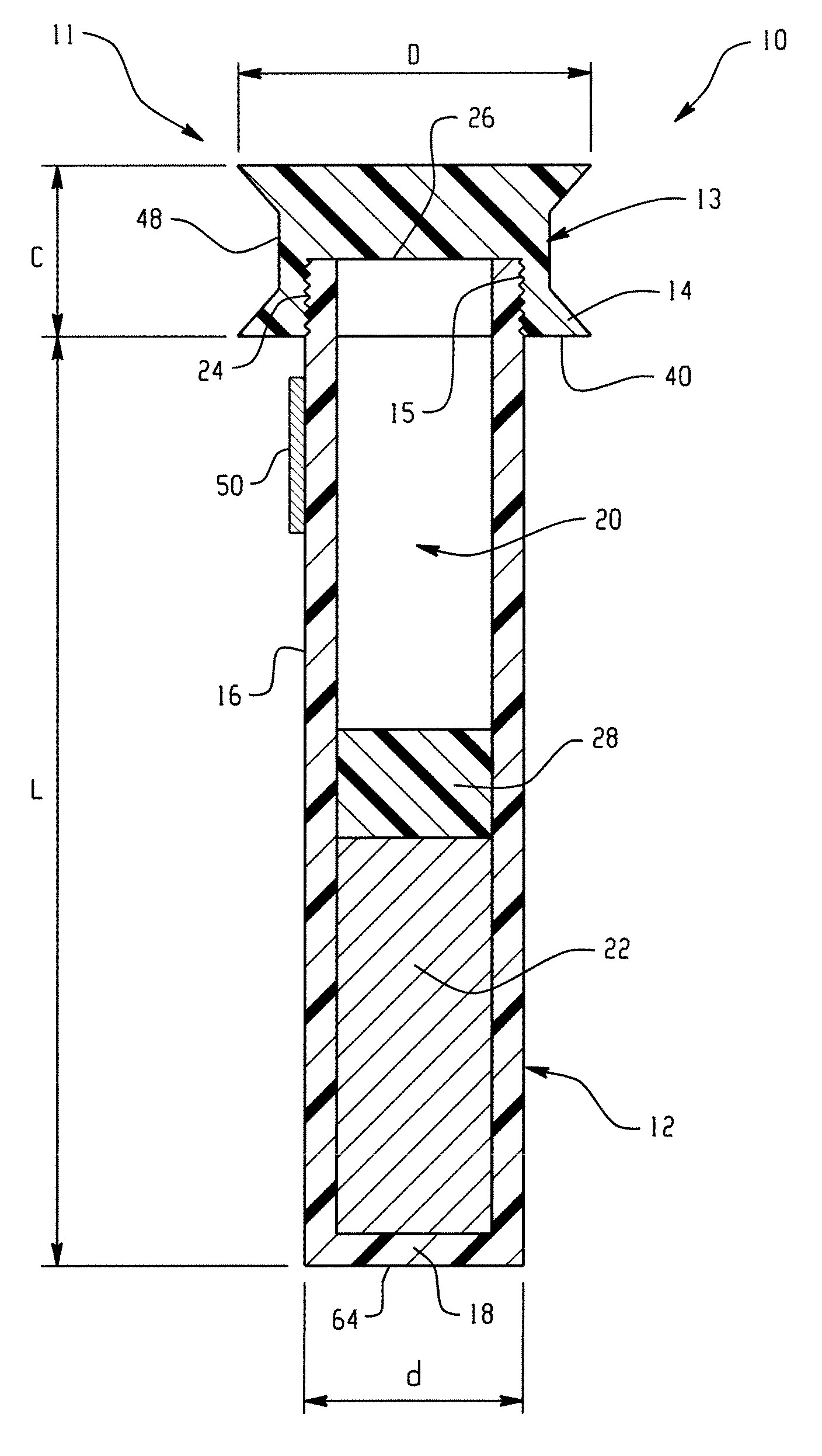 Simulated dose calibrator source standard for positron emission tomography radionuclides