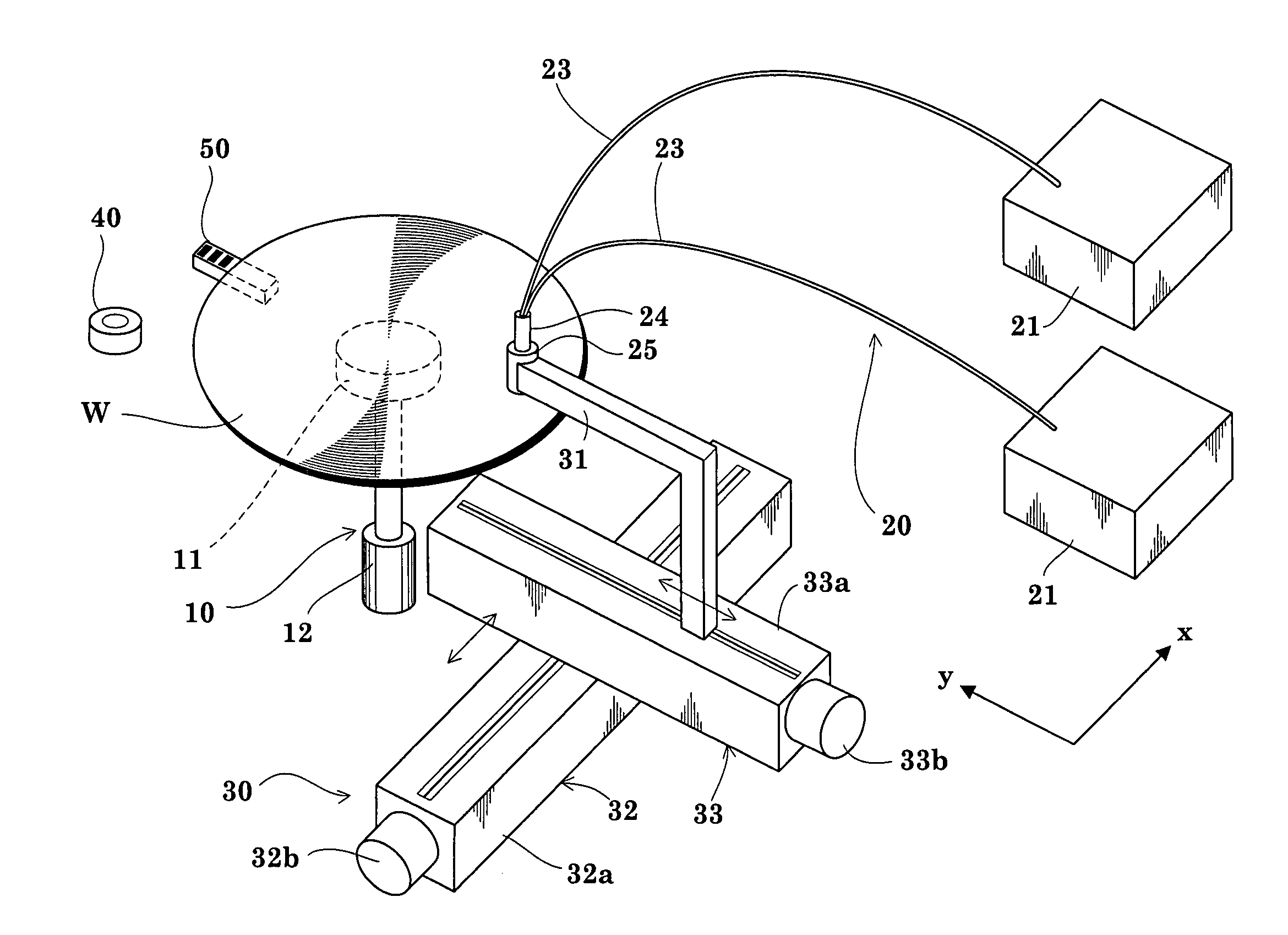 Edge exposing apparatus