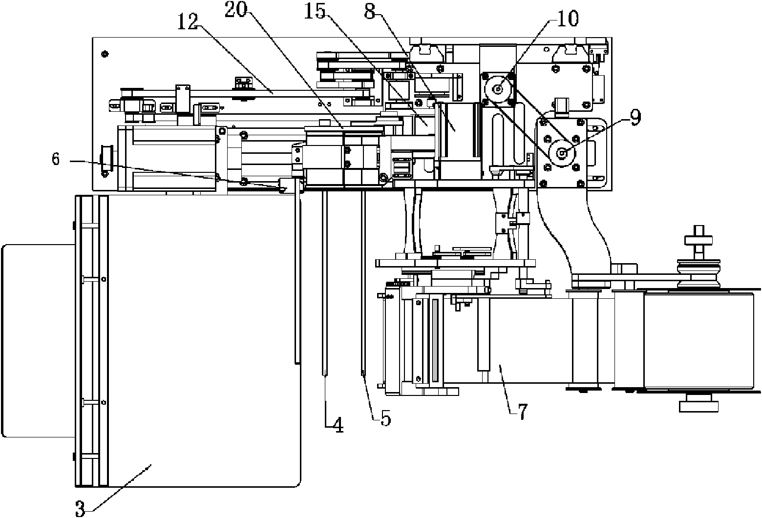 Book RFID tag labeling device and application method thereof