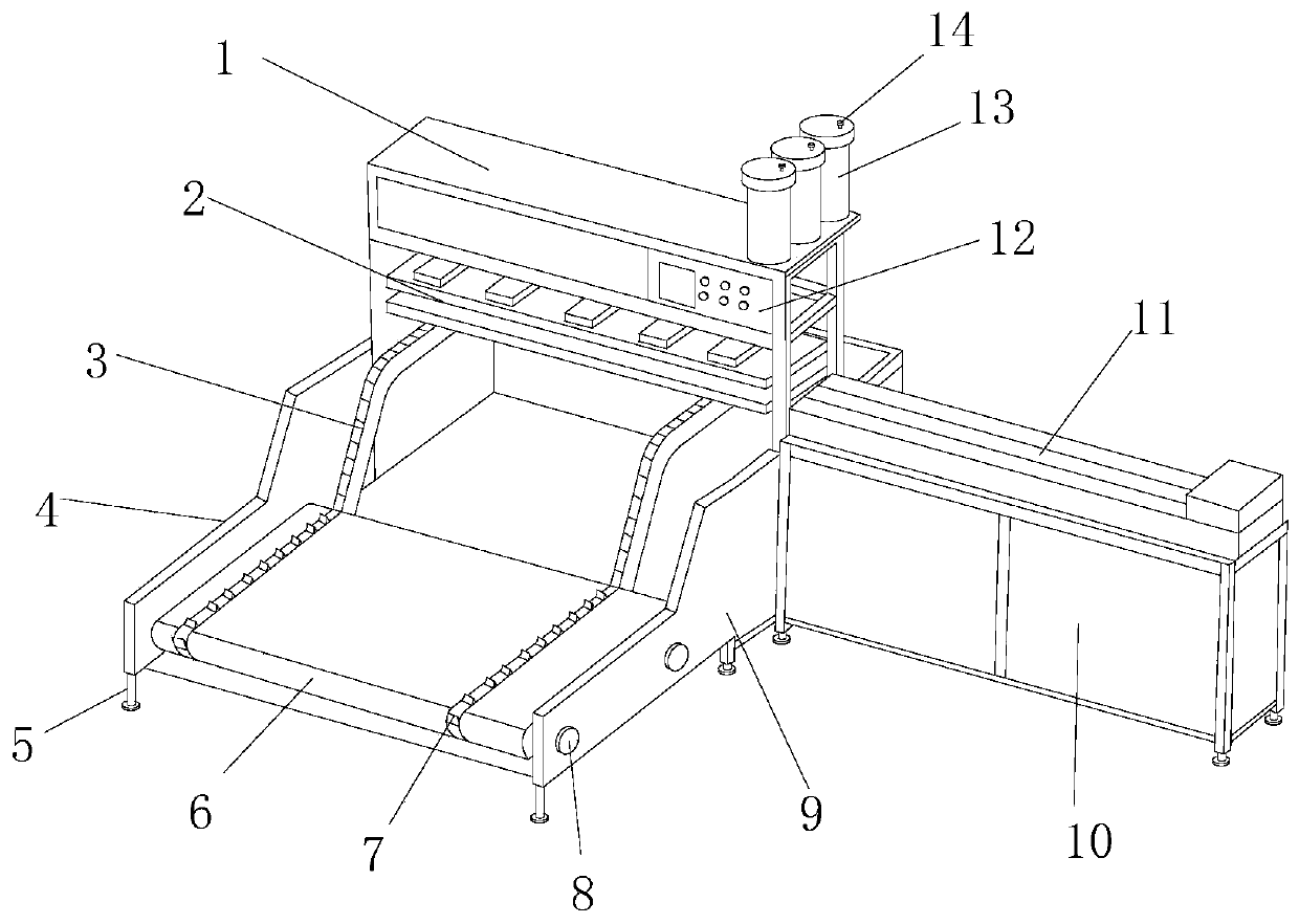 A kind of dispensing equipment for lighting production