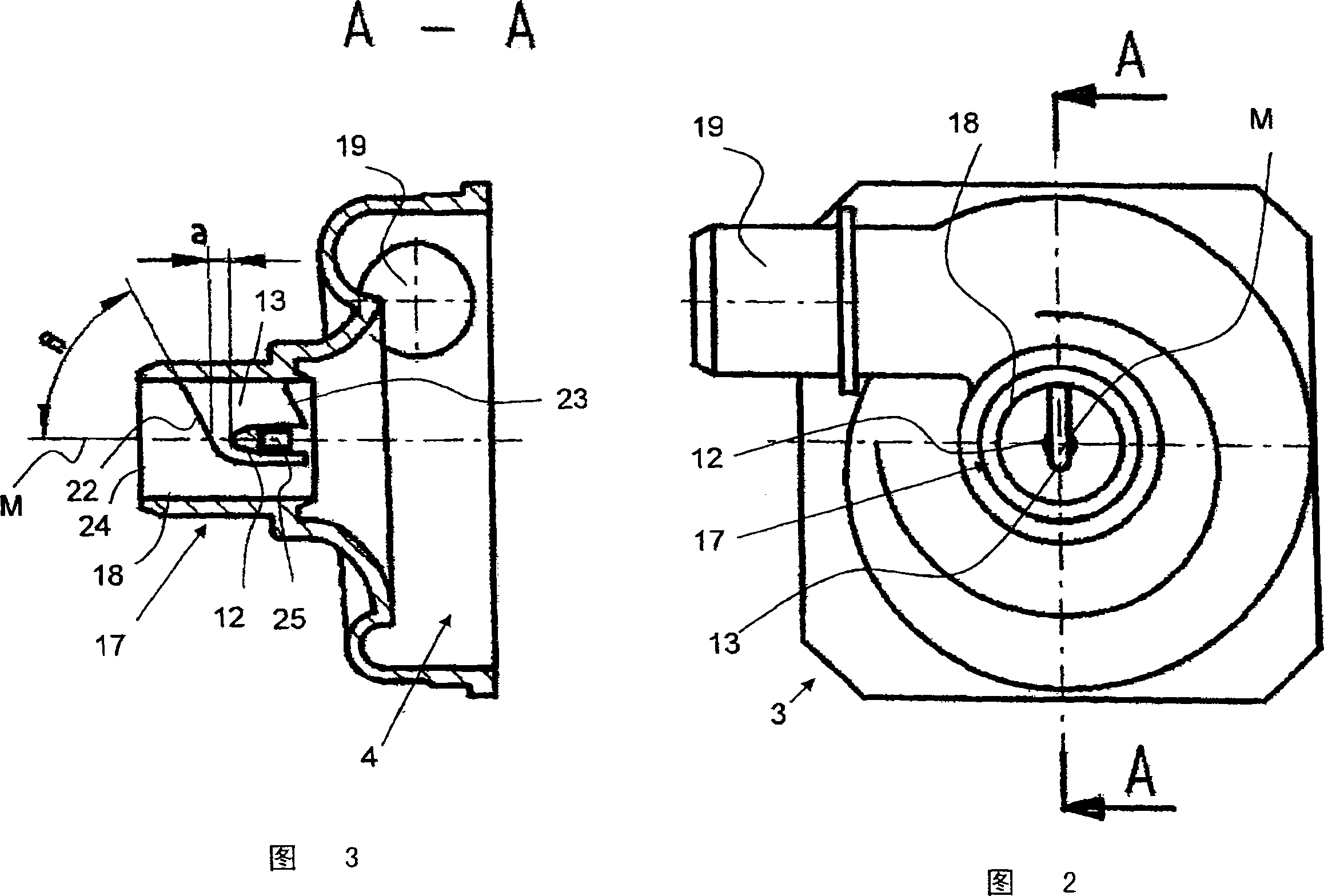 Pump body, pump and a water supply household appliance