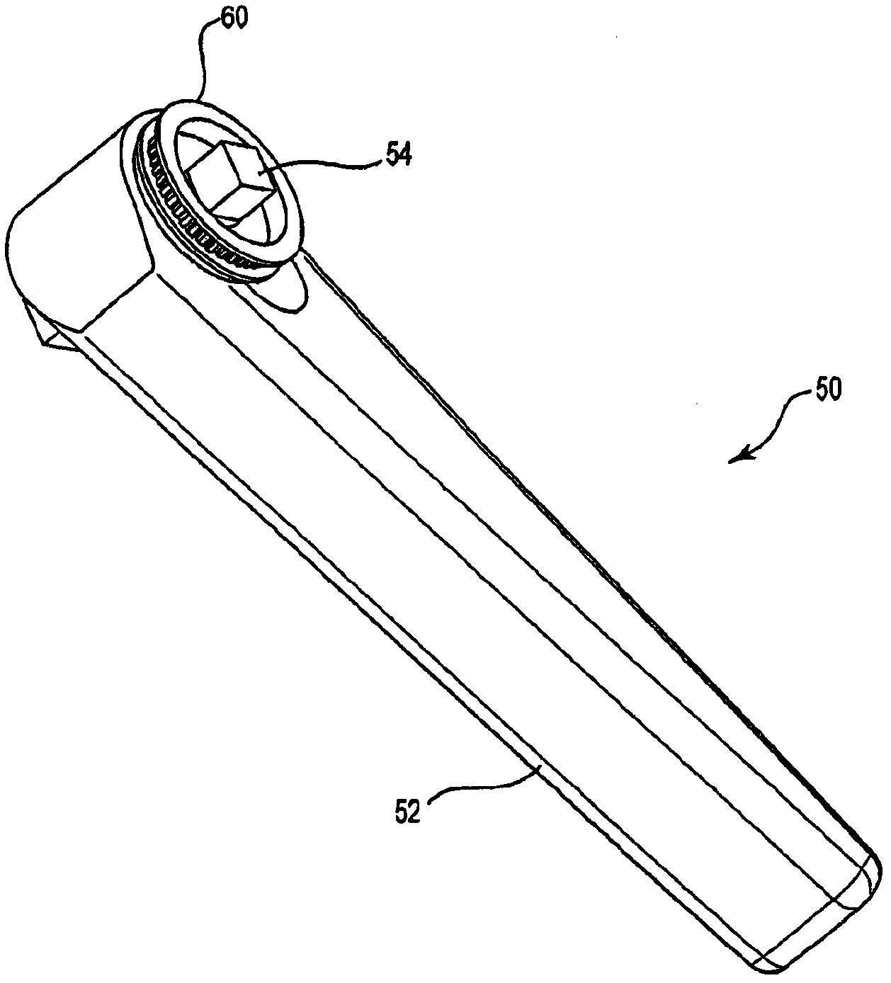 Attachment system for ratchet type wrenches