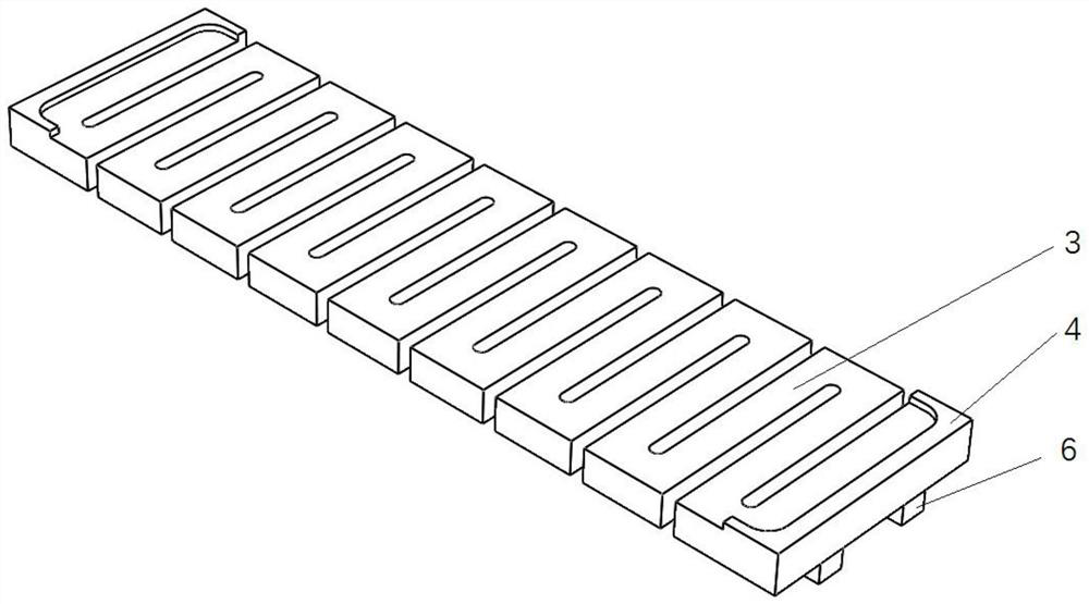 A split conductive ceramic boat